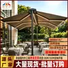Toldo retráctil de doble apertura para exteriores de fábrica, toldo inteligente eléctrico de aleación de aluminio, protección solar para patio, resistencia al viento, toldo tipo mariposa