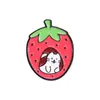 Acessórios para Coleira Criativos Formato Pera Maçã Morango Melancia Gato Série de Frutas Desenho Animado Broche Fivela Decorativa de Alta Qualidade