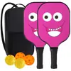 Raquete de pickleball de fibra de carbono, placa em favo de mel, esportes ao ar livre, raquete de pickle de carbono, raquetes de pickleball transfronteiriças