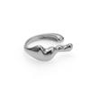 Anel Europeu e Americano Feminino Leve Luxo Ouro 18K Moda Personalizado Retro Simples Decorativo Nicho Design Sense Dedo Indicador Anel Aberto