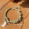 2024 Nuevo Estilo Super Hada Mori Tejido a Mano Pulsera de Dopamina Pulsera de Corona Colorida para Mujer Dulces Accesorios de Hilo para la Mano