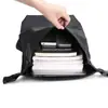 Mochila Transfronteriza para Hombre de Gama Alta para Viajes de Negocios Mochila de Gran Capacidad Moda para el Trayecto Diario Mochila con Cierre Enrollable para Laptop Mochila Escolar