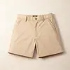 Shorts de verão masculinos casuais estilo americano, finos, slim fit, elásticos, de comprimento 3/4, shorts de praia modernos para homens