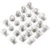 Venta Directa de Fábrica Manija para Puerta de Armario Estilo Francés de Aleación de Zinc Plata Cepillada Mate Manija Sólida de un Solo Agujero para Cajones y Gabinetes
