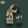 Estilo Coreano Nuevo Tejido Pata de Gallo Doble Cara Otoño e Invierno Cálido Moda Clásico Cuello Combinable Bufanda de Pareja Trendy para Mujer