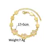 Moda Europeia e Americana Pulseira Feminina de Coração Estilo Ins Nicho Luxo Acessível High-End Pulseira com Padrão Geométrico Dropshipping