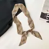 Colar Cachecol de Seda com Contas Padrão Castanha Retro Acessórios para Roupa de Viagem de Sichuan Feminina Corrente Longa Empilhada para Suéter