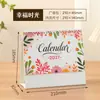 2027 Calendário de Mesa Criativo Ornamento de Mesa Fofo Plano de Check-in de Autodisciplina Calendário Diário Calendário Mensal Calendário de Mesa Corporativo Personalização