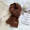 Una Nueva Bufanda Clásica de Estilo Coreano con Estampado de Espiga, de Doble Cara, para Otoño e Invierno, para Parejas, Bufanda de Punto Moderna, Cálida y a la Moda, Versátil