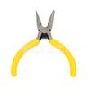 Los fabricantes suministran pinzas de punta fina de 5 pulgadas con mango amarillo americano, sin dientes y con filo de corte, pinzas manuales Mini DIY para mantenimiento industrial