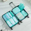 Set Organizador de Viaje Impermeable Más Vendido Transfronterizo Set de Siete Piezas Set de Seis Piezas Organizador y Bolsa de Almacenamiento para Ropa de Maleta de Alta Calidad