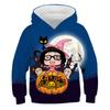 Sudaderas de Otoño Cabeza de Calabaza de Halloween Sudaderas con Estampado 3D Niños Niñas Sudaderas con Capucha Pulóver Tops Moda Infantil