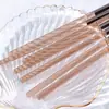 Set de Pinceles para Manicura Degradado con Pincel de Hilo de Cristal, Pincel de Barrido Pintado, Herramienta de Bolígrafo Especial para Fototerapia de Salón de Uñas