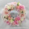 Decoração de casamento exclusiva de rattan com flores de cerejeira artificiais transfronteiriças, enfeite de cabeça havaiano, guirlanda de peônias, decoração de feriado personalizada