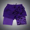 Pantalones cortos de playa de doble capa con estampado digital 3D de la serie Longzhu. Suministro caliente del comercio electrónico transfronterizo de Amazon.