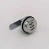 Cerradura de contraseña para cajón de cromo brillante de 20 mm, cerradura mecánica de contraseña de tres dígitos, cerradura de lengüeta giratoria de contraseña