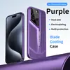 Funda de Teléfono Refrigeración por Aspas de Comercio Exterior Adecuada para Apple 16 Color Sólido 15PROMAX Sensación de Piel 13 Antigolpes 12 Gafas
