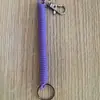 Fábrica em estoque atacado cor plástico corda de mola EVA linha de telefone corda de celular chaveiro cordão elástico telescópico