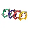 Sonajero de Mano de Plástico Campana de Cuerda para Jardín de Infancia Ktv con Anillo de Campana de una Fila Percusión Orff Instrumento Musical de Rendimiento Campana de Muñeca para Niños