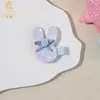 Presilha de Cabelo com Lantejoulas em Forma de Laço de Coelho Doce Estilo Coreano para Meninas, Presilha para Franja Lateral Não Danifica, Ornamento de Cabelo