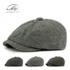 Gorras de Comercio Exterior para Hombres, de Mediana Edad y Mayores, Gorras Octagonales, Nuevo Estilo Otoño e Invierno, Gorras de Pico Retro Británicas, Gorras de Periodista para Jóvenes