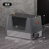 Caixa de Areia para Gatos Totalmente Fechada de Aço Inoxidável, Vaso Sanitário para Gatos Anti-Salpicos e Anti-Vazamentos, Caixa de Areia para Gatos Extra Grande Fácil de Limpar e Desodorizante