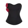 Corsé Chaleco Moldeador de Cuerpo Estilo Europeo para Mujer Sexy de Cintura Alta Adelgazante Sin Almohadillas en el Pecho Tiras Antideslizantes Sujetador Bandeau Personalizado