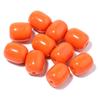 30 pzas/paquete 8*10 vidrio color sólido color sólido cilíndrico agujero recto cuentas sueltas accesorios para pulsera collar DIY