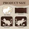 Porta Servilletas de Madera con Diseño de Gato Hueco Transfronterizo, Caja de Almacenamiento de Servilletas para Mesa de Restaurante, Adorno Decorativo de Animal Lindo para Mesa