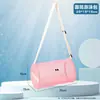 Bolso de Mano Informal Personalizado Cilíndrico con Forma de Ojo de Malla Transpirable para Viajes, Playa, Natación, Bolsa de Almacenamiento para Artículos de Tocador