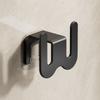 Estante para pantuflas de pared sin perforaciones para baño, estante de almacenamiento de aluminio espacial para pantuflas, multifunción