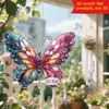 Serie de Mariposas Coloridas de Fantasía Transfronteriza Acrílico 2D Colgante para Mochila Coche Decoración para Colgar Accesorios