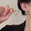 Aretes de plata esterlina S925 para mujer 2025 nuevos ins nicho moda de alta gama aretes versátiles