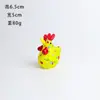 Zibo Cerâmica Esmaltada Desenho à Mão Animal Fofo Galo Carro Mesa de Escritório Decoração de Casa Enfeites