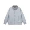 Chaqueta ACU para Hombre con Cuello de Color Contrastante Estilo Americano para Hombre Otoño/Invierno 2026 Nueva Abrigo Suelto Casual Moderno Vintage para Hombre