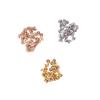 Taponcitos y Clips para Orejas Cuadrados de Mariposa de Acero Inoxidable Chapados en Oro Real de 18 Quilates Accesorios para Pendientes DIY