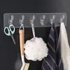 En Stock, Entrega Rápida, Ganchos de Seis Filas para Abrigos y Sombreros sin Taladro, Ganchos Fuertes para Colgar en Puertas sin Dejar Marca, Ganchos de Seis Filas