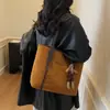 Nova Bolsa Tote de Grande Capacidade 2025, Bolsa de Mão Casual Bordada Bonita e Estilosa, Bolsa de Ombro Pequena Color Block Tendência
