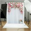 Fondo de fotografía de origen transfronterizo, tela de eBay, Amazon, tablero de fondo, escena de fiesta, fondo 3D, tema de pared de flores