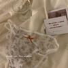 Japonês pequeno floral renda sexy alça cueca feminina confortável respirável menina cuecas uma geração de cabelo