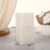 Vela Cuadrada Grande Clásica Europea Blanco Marfil Venta al por Mayor Sin Humo e Inodora Romántica Boda Hotel Decorativa Columna Cera Transfronteriza