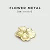 Botões Metálicos Coloridos em Formato de Flor de 30mm com Acabamento a Óleo, Botões Decorativos para Casacos de Terno de Pelo de Vison, Botões para Casacos e Suéteres