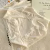 Bragas Femeninas de Seda de Hielo Ultra Delgadas Sin Costuras Verano Chica Cremosa Ropa Interior de Triángulo para Mujer Ropa Interior de Máscara para Niñas
