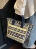 Bolsa de Lona Transfronteriza de Gran Capacidad con Impresión a una Cara, Bolso Tote para Viajes Diarios, Bolso Artístico para Estudiantes, Bolso de Hombro al por Mayor