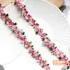 Renda de florzinha 3D bordada à mão em cor spot solúvel em água, 2cm, acessório DIY para alça de sutiã, gola