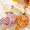 Nova Toalha de Mão de Chenille de Frutas para Pendurar Cozinha Banheiro Banheiro Espessa Bola de Mão Fofa Absorvente
