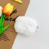 Adecuado para Funda Protectora de Auriculares AirPods 4 Cáscara Suave de Lana Tpu Apple 1ª/2ª/3ª Generación Color Puro Pro Bluetooth Inalámbrico