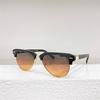 Gafas de Media Montura Miaojia Nuevas 2024 Transfronterizas Celebridad de Internet Europea y Americana Mismo Estilo Moda Lujo Ligero Gafas de Sol SMU09ZS