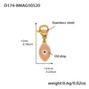 Pulseira Ins Cubo de Açúcar Esmalte de Aço Inoxidável Zircônia Peixe Pequeno Colorido Moda Versátil Joia Banhada a Ouro Real 18K