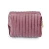 Bolsa de Armazenamento de Veludo Popular Transfronteiriça Grande Capacidade Bolsa Cosmética Portátil de Veludo Bolsa de Maquiagem